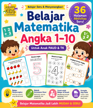 Belajar Matematika Angka 1 - 10 Untuk Anak PAUD dan TK Belajar Matematika Angka 1–10 | 36 Halaman Aktivitas Seru untuk Anak PAUD & TK