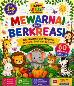 mewarnai dan berkreasi Buku Mewarnai & Berkreasi untuk Anak Usia 3–6 Tahun