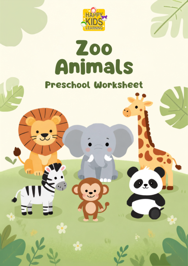 Zoo Animals Preschool Worksheet