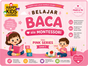 belajar baca ala montessori edisi pink series Buku Belajar Membaca Ala Montessori – Pink Series Level 1🌸